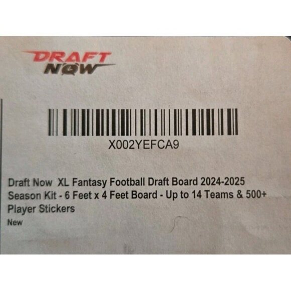 XL Fantasy Football Draft Board Season Kit 6 Feet x 4 Feet Board 2023 Names - Picture 7 of 7